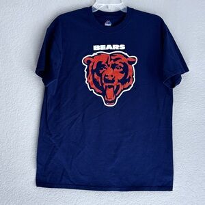 Majestic Navy Short Sleeves Round Neck Tee with front Bears logo men’s L